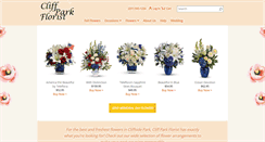 Desktop Screenshot of cliffparkflorist.com